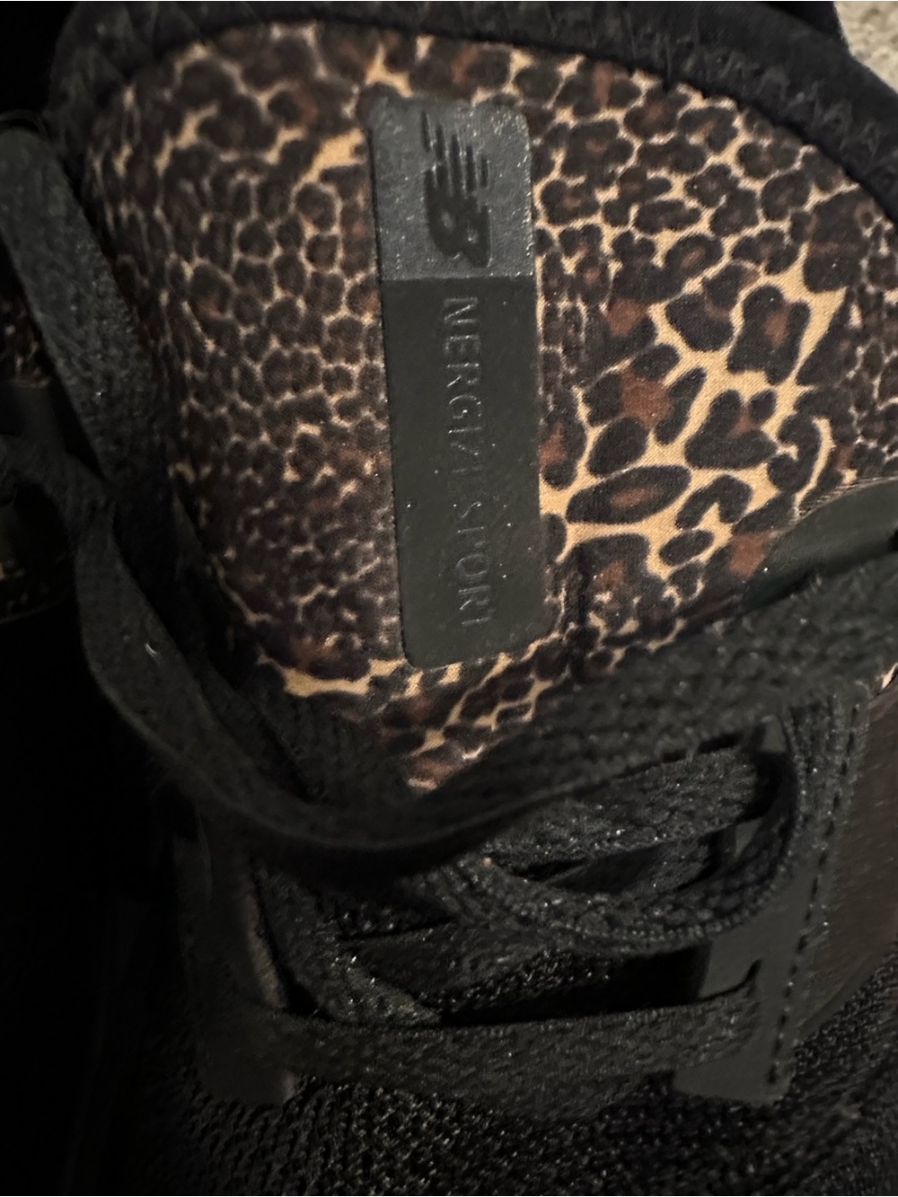 New Balance Women's Nergize Sport Black with Leopard Print